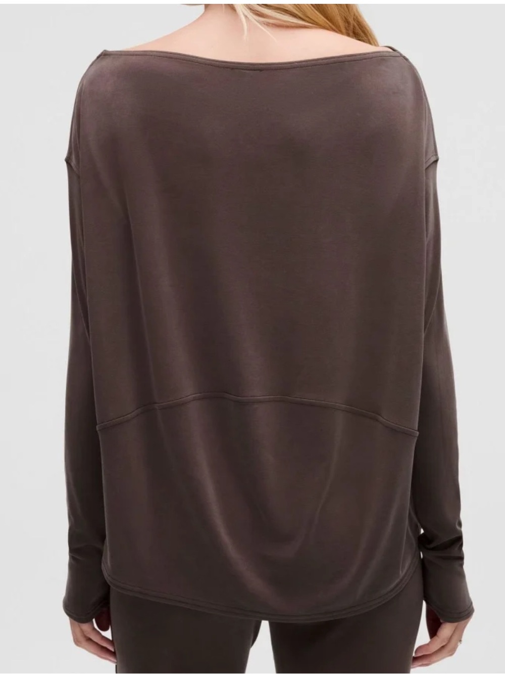 Lululemon Softsreme Drapey off the Shoulder Boatneck long sleeve Small - Picture 8 of 10